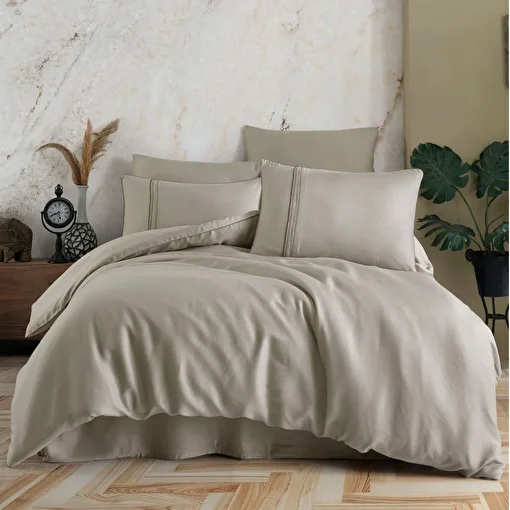 Picture of Hobby Modal Silk Beige Double Duvet Cover Set