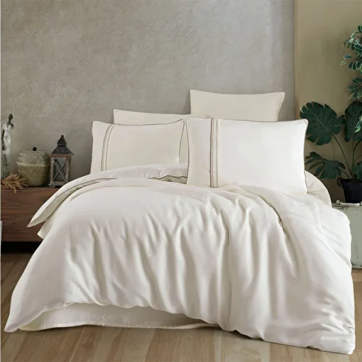 Picture of Hobby Modal Silk Cream Double Duvet Cover Set