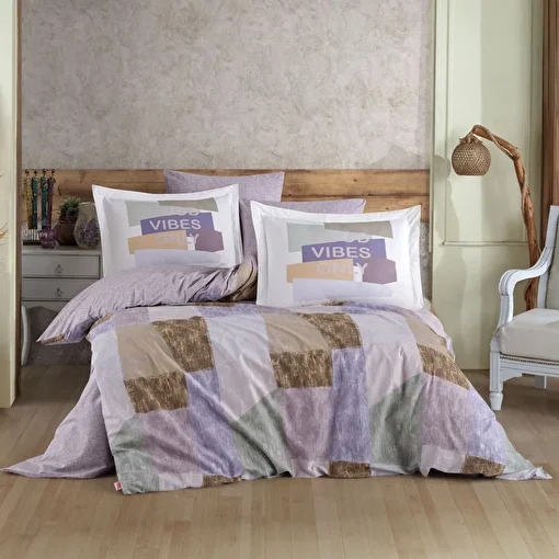 Picture of Hobby Bermuda Lilac - Poplin Double Duvet Cover Set