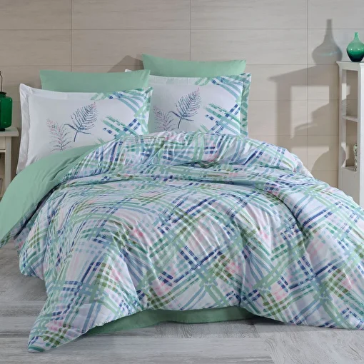 Picture of Hobby Irma Aqua - Ranforce Double Duvet Cover Set
