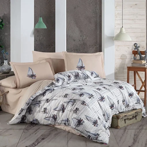 Picture of Hobby Milena Blue - Ranforce Double Duvet Cover Set