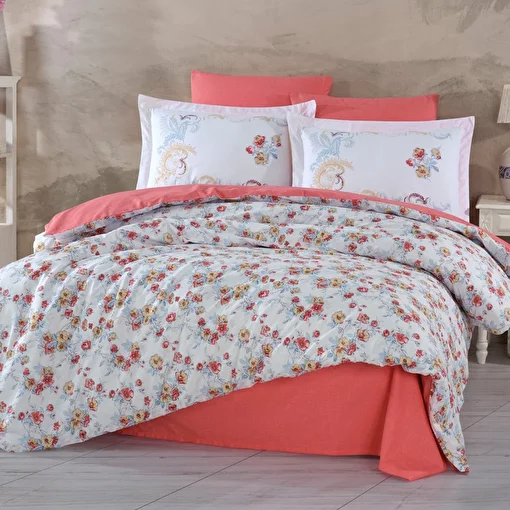 Picture of Hobby Gloria Red - Ranforce Double Duvet Cover Set