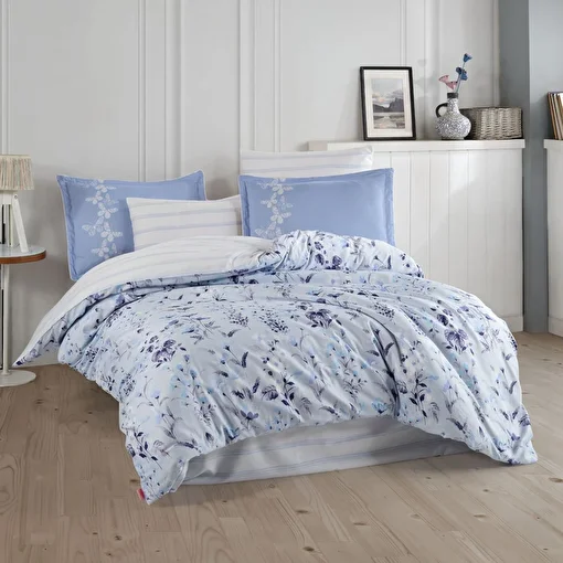 Picture of Hobby Emily Blue - Double Satin Duvet Cover Set
