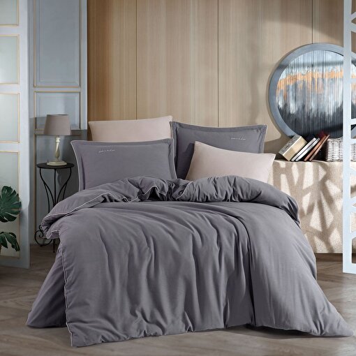 Hobby Twill Çift Kişilik Nevresim Takımı - Antrasit. ürün görseli