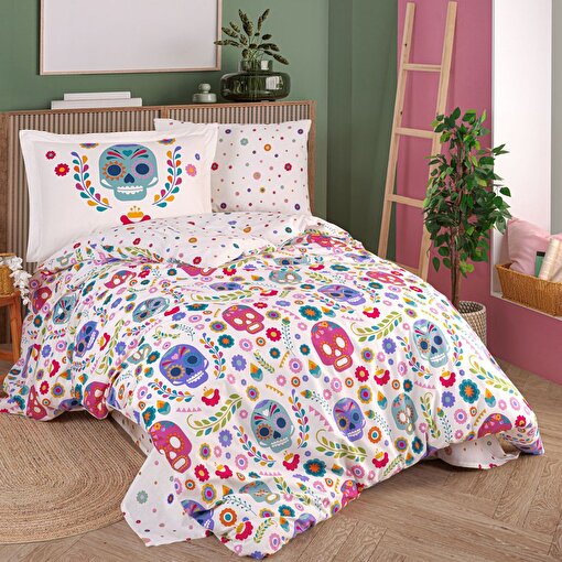 Hobby Alice Fuşya - Poplin Studio Tek Kişilik Nevresim Takımı. ürün görseli