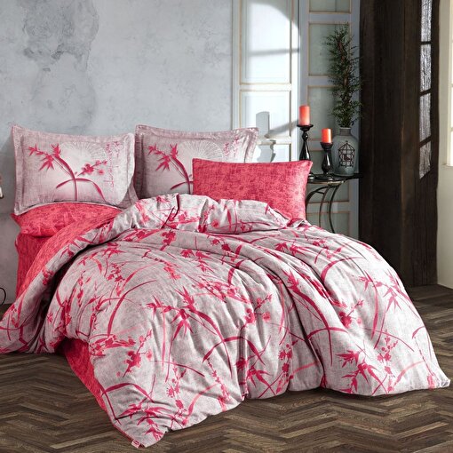 Hobby Jasmin Çift Kişilik 300TC Tencel Saten Nevresim Takımı. ürün görseli