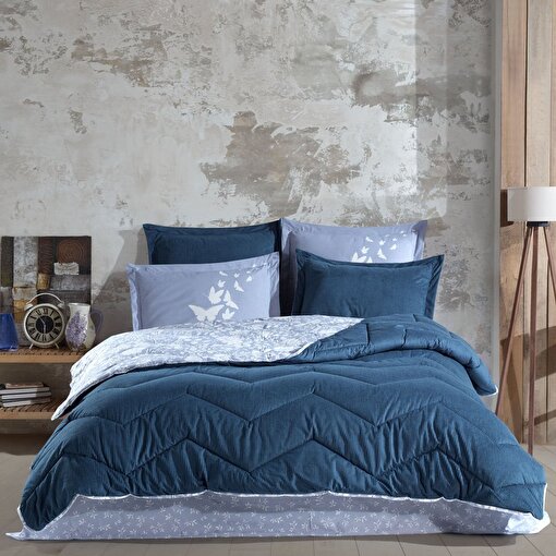 Hobby Comfort Yorgan Seti -Çift Kişilik - Hira Mavi. ürün görseli