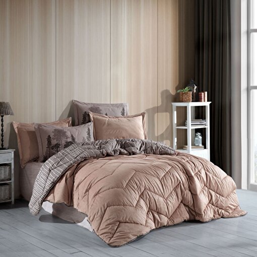 Hobby Comfort Yorgan Seti -Çift Kişilik - Tully Kahve. ürün görseli