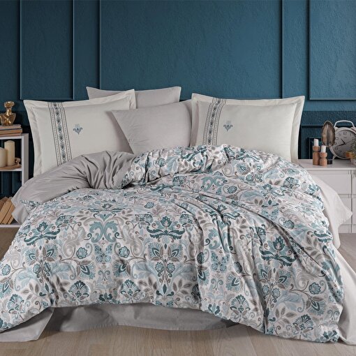 Hobby Anabel Turkuaz - Poplin Çift Kişilik Nevresim Takımı. ürün görseli