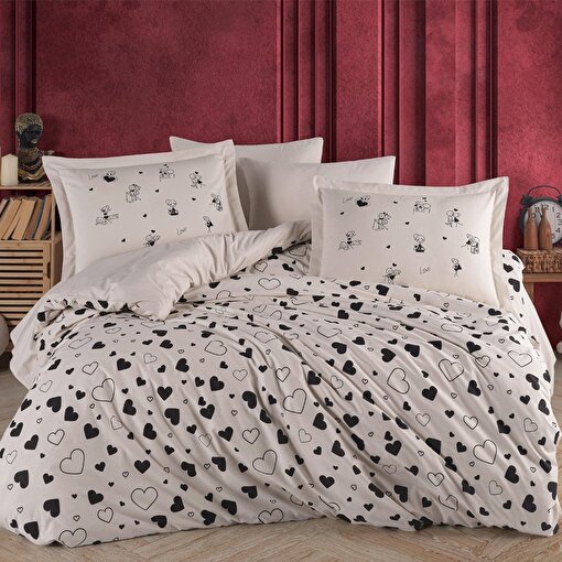 Hobby Venüs Siyah - Poplin Çift Kişilik Nevresim Takımı. ürün görseli