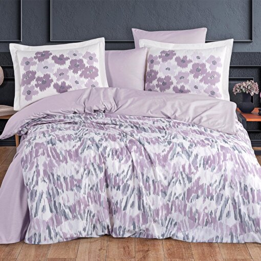 Hobby Penny  Lila - Poplin Çift Kişilik Nevresim Takımı. ürün görseli
