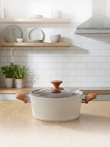 Hascevher Chef Granit 18x10 cm Tencere Cam Kapaklı. ürün görseli