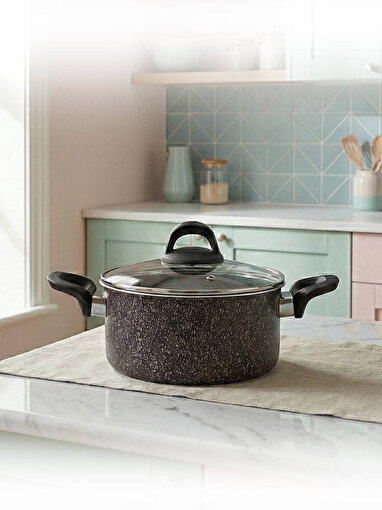 Hascevher Lavilla Prime Granit 20x10 cm Tencere Cam Kapaklı 2.2 mm. ürün görseli