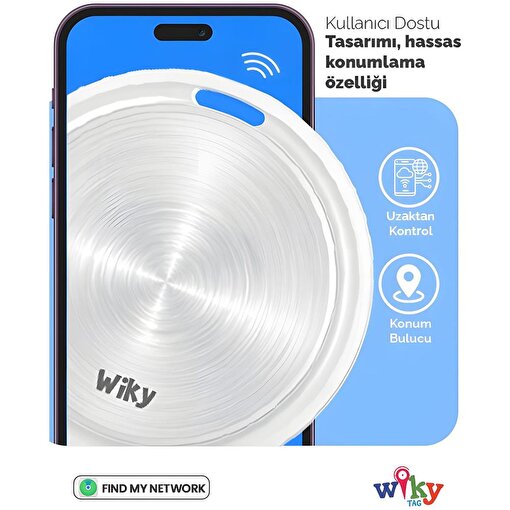 WikyTag Akıllı Konum Takip Cihazı Pembe resmi