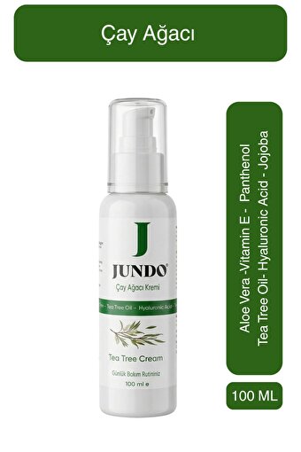Çay Ağacı Kremi 100 ml — Tea Tree Oil, Vitamin E, Jojoba, Aloe Vera, Panthenol & Hyaluronik Asit. ürün görseli