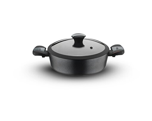 Diamond 24 cm Yanmaz Yapışmaz Basık Tencere. ürün görseli