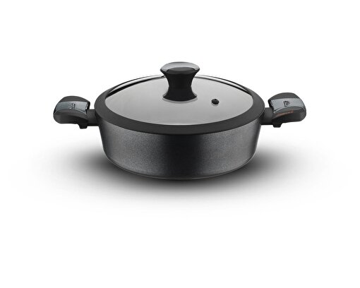 Picture of Diamond 28 cm Yanmaz Yapışmaz Basık Tencere