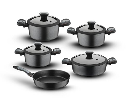 Picture of Diamond 9 Parça Yanmaz Yapışmaz Tencere Seti