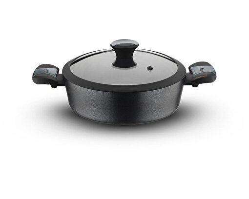 Diamond 30 cm Yanmaz Yapışmaz Basık Pilav Tenceresi . ürün görseli