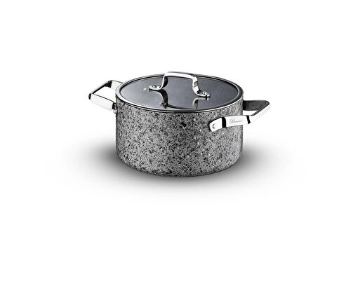 Stone-Age 22 cm  Çizilmez Yanmaz Yapışmaz İndüksiyonlu Derin Tencere . ürün görseli