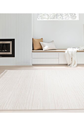 Picture of Koza Halı Koza Hayad Monaco Cream Carpet Living Room Bedroom Hallway Machine Carpet 33203B 80 x 150