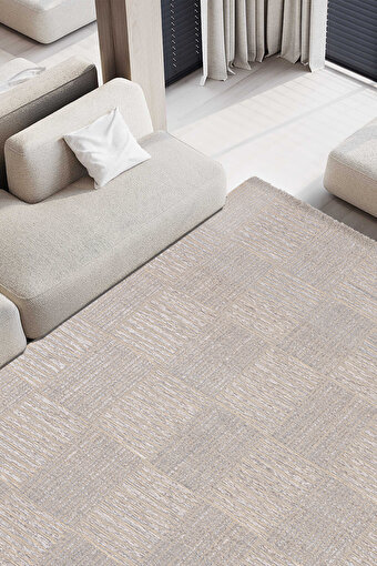 Picture of Koza Halı Rosso Beige Woven Sisal Rug Jute Rug Kilim Living Room Sitting Room Bedroom Hallway Rug 23043A 60 x 100