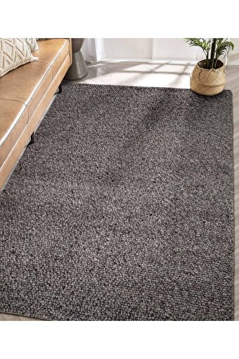 Picture of Koza Carpet Koza Premium Tahar Anthracite Hand Woven Living Room Hall Bedroom Children's Room Hallway Carpet 99005 90 x 150