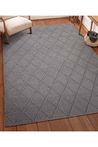 Picture of Koza Carpet Koza Premium Tahar Gray Hand Woven Living Room Hall Bedroom Children's Room Hallway Carpet 99001 120 x 180