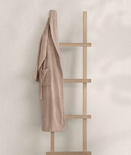 Picture of Koza Home Likya 100% Cotton Single Salmon Dowry Bathrobe 1042A SM