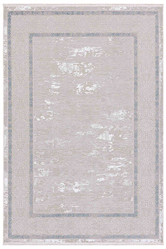 Picture of Koza Carpet Koza Hayad Arven Blue Carpet Living Room Sitting Room Bedroom Corridor Machine Carpet 20177E 80 x 150