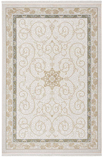 Picture of Koza Carpet Koza Premium Baby Gold Navy Blue Carpet Living Room Bedroom Hallway Machine Carpet 31273C 160 x 230