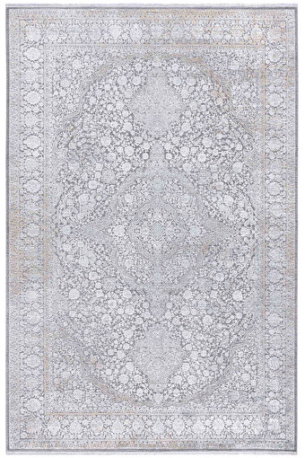 Picture of Koza Carpet Koza Premium Diva Gray Gold Carpet Living Room Bedroom Hallway Machine Carpet 31266C 100 x 200