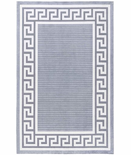 Picture of Koza Carpet Koza Premium Pearl Gray Cream Carpet Living Room Bedroom Hallway Machine Carpet 51327F 160 x 230