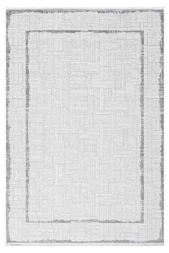 Picture of Koza Carpet Koza Premium Lara Gray Carpet A0250B Living Room Sitting Room Bedroom Corridor Machine Carpet 240 x 340