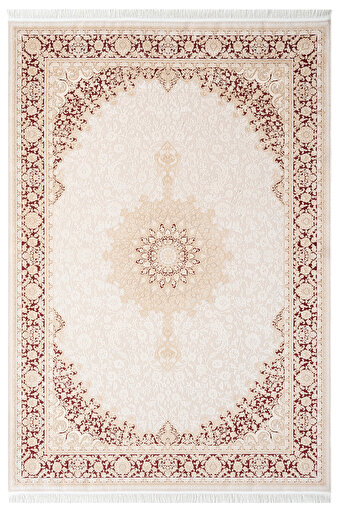 Picture of Koza Carpet Koza Premium Babylon Claret Red Navy Blue Carpet Living Room Bedroom Corridor Machine Carpet 31271E 100x200