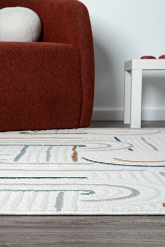 Picture of Koza Carpet Koza Hayad Lyon Multi Carpet A0622A Living Room Sitting Room Bedroom Corridor Machine Carpet 200 x 290