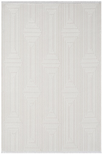 Picture of Koza Carpet Koza Hayad Helsinki A0936A Cream Living Room Sitting Room Bedroom Corridor Machine Carpet 200x290
