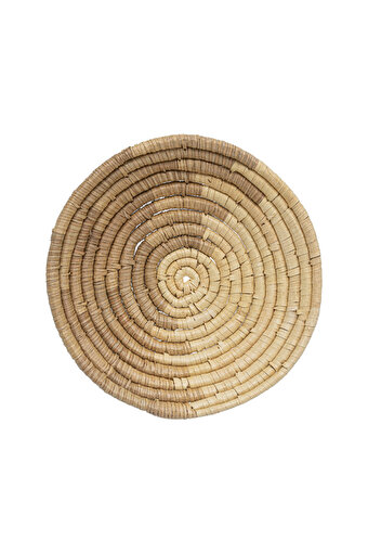 Koza Home Meander Bambu El Yapımı Duvar Tabağı Dekoru 35cm 8901 35 resmi
