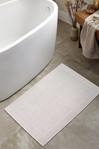 Picture of Koza Home Tilos Jacquard Foot Towel Gray 50x80 2223 50 x 80
