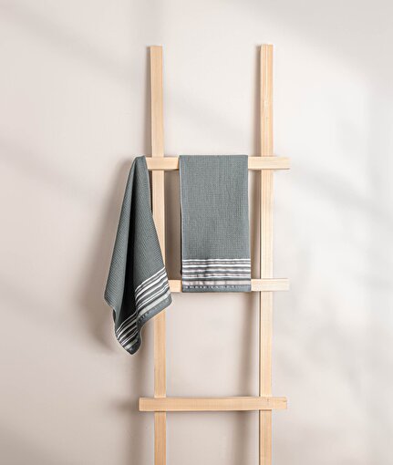 Picture of Koza Home Limira 2-Pack Green Face Dowry Towel 50x90 2245 50 x 90