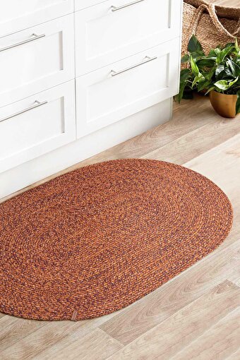 Koza Home Cesta El Yapımı Örgü Kiremit Kilim 80x120 4033 80 x 120. ürün görseli