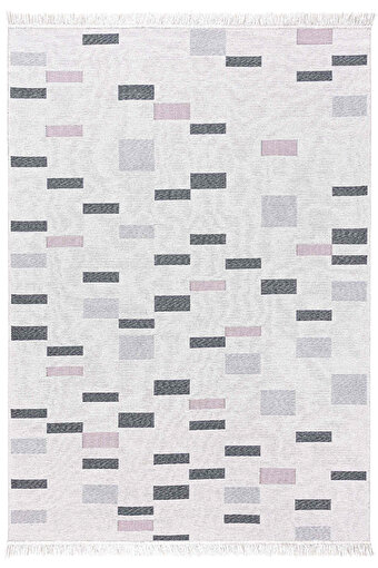 Picture of  Duo Cream Gray Double Sided Washable Woven Rug 24246A 60 x 100