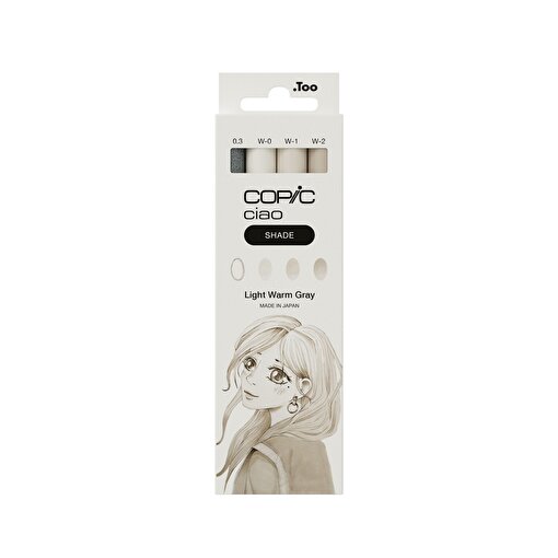 COPIC CIAO SHADE SET, LIGHT WARM GRAY, 4 PCS. ürün görseli