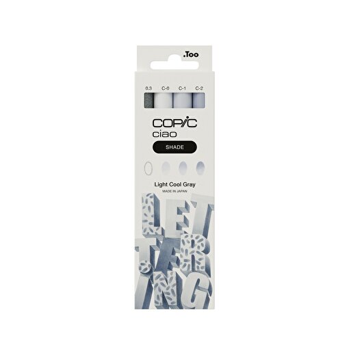 COPIC CIAO SHADE SET, LIGHT COOL GRAY, 4 PCS. ürün görseli