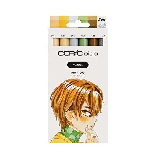 COPIC CIAO MANGA SET, HIRO, 6 PCS. ürün görseli