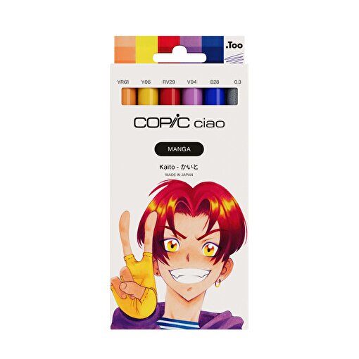 COPIC CIAO MANGA SET, KAITO, 6 PCS. ürün görseli