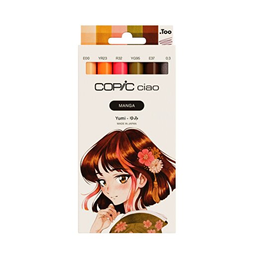 COPIC CIAO MANGA SET, YUMI, 6 PCS. ürün görseli
