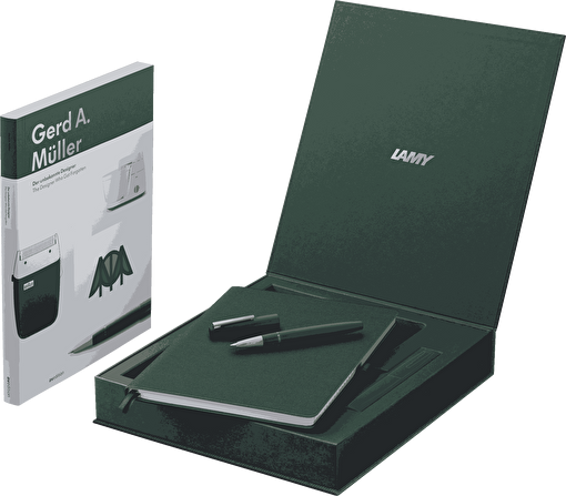 LAMY 2000 DOLMA KALEM FIBERGLASS 14K ALTIN PINE F UÇ VE DEFTER SETI. ürün görseli