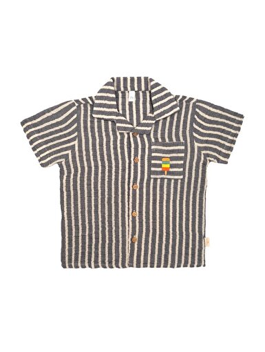 Miela Kids Dondurma Nakışlı Müslin Resort Gömlek 1-2 Yaş. ürün görseli