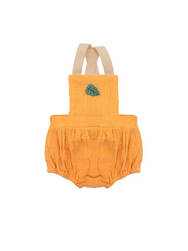 Miela Kids Monstera Nakışlı Müslin Bebek Salopet 12-18 Ay resmi